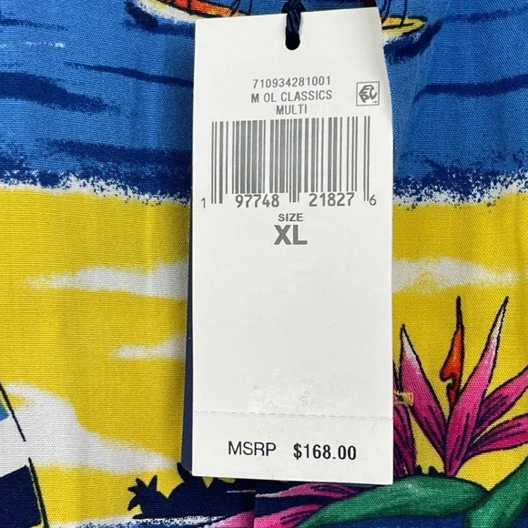 NEW Polo Ralph Lauren Hawaiian Shirt Mens XL Viscose Aloha Floral Sailboats $168 - Picture 3 of 9